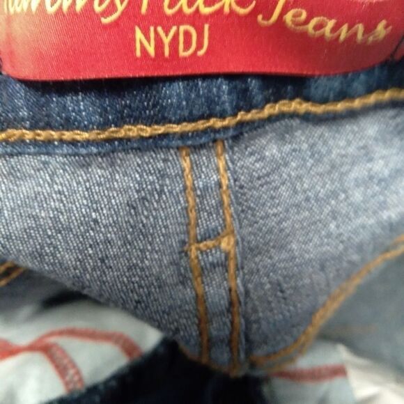 Nydj NOT YOUR DAUGHTERS JEAN'S  DARK BLUE JEANS. SIZE 4 - Picture 4 of 7